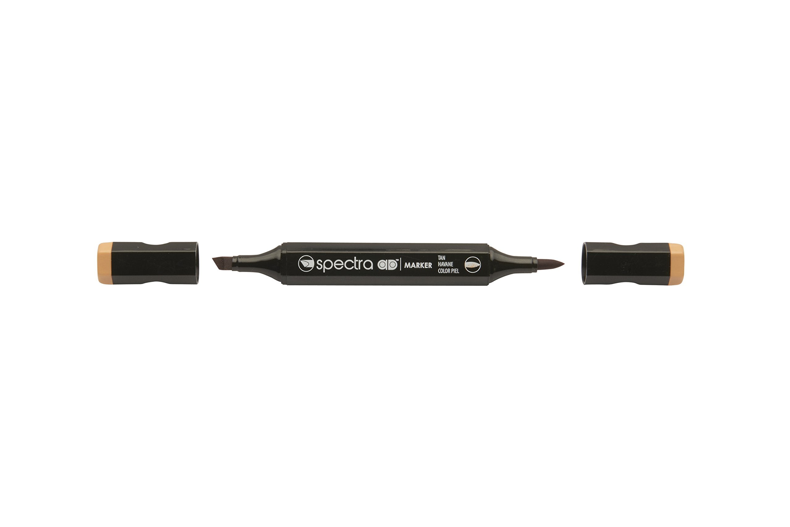 AD Marker Chartpak Spectra, Tri-Nib and Brush Dual-Tip, Tan, 1 Each (S087AD)