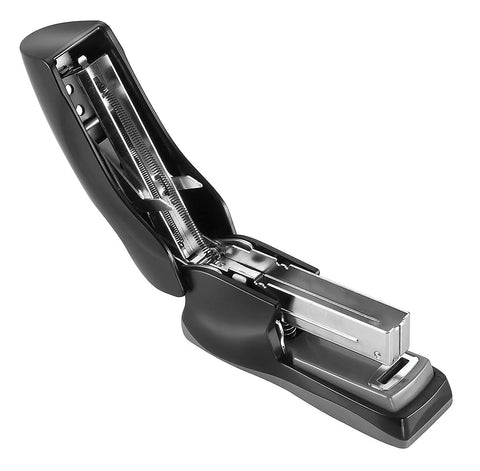 Bostitch Office Heavy Duty Stapler, 40 Sheet Capacity, No Jam, Half Strip, Fits into the Palm of Your Hand, For Classroom, Office or Desk, Black
