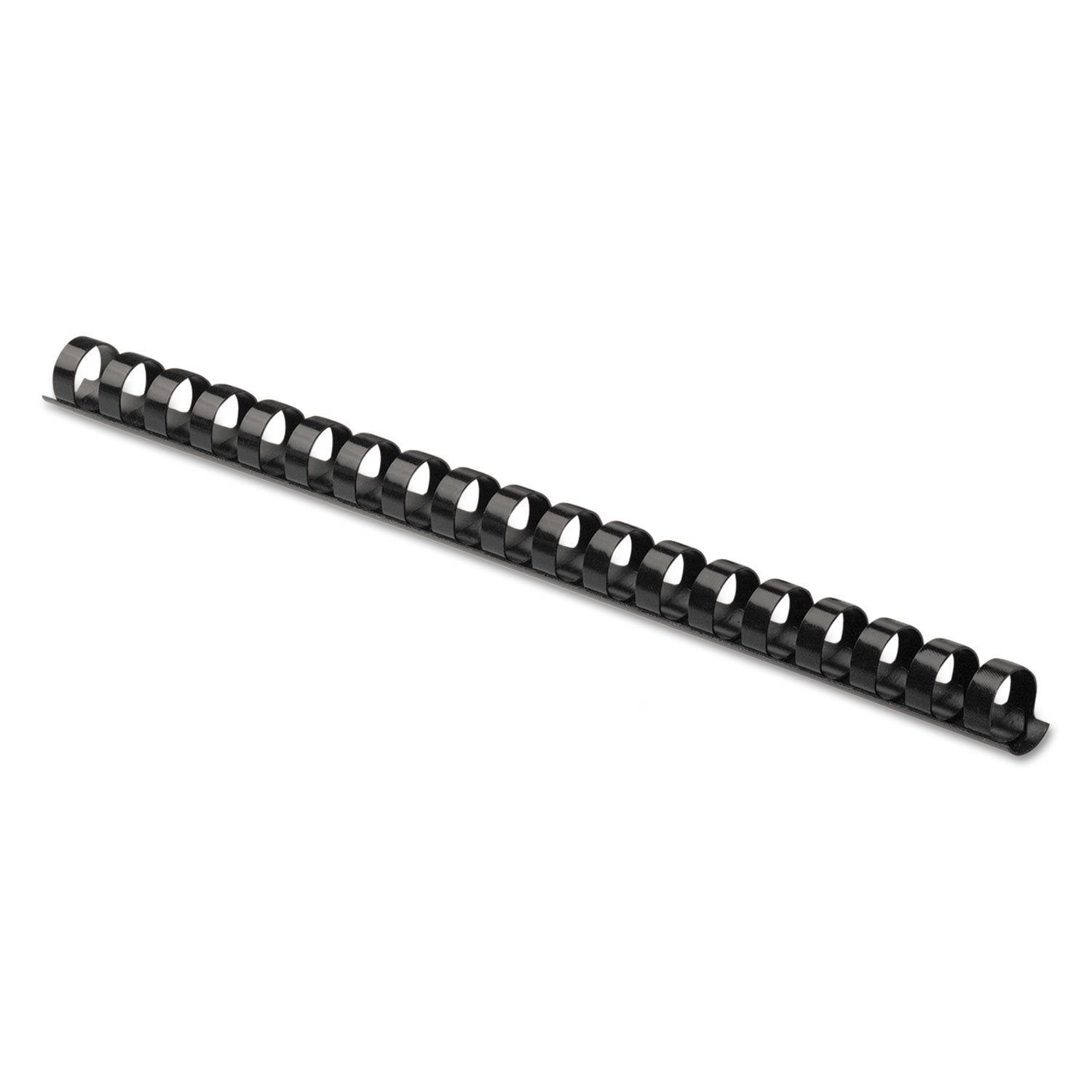 Fellowes 52326 Plastic Binding Combs - Round Back, 1/2 Inches, 90 Sheets, Black, 100 Pack