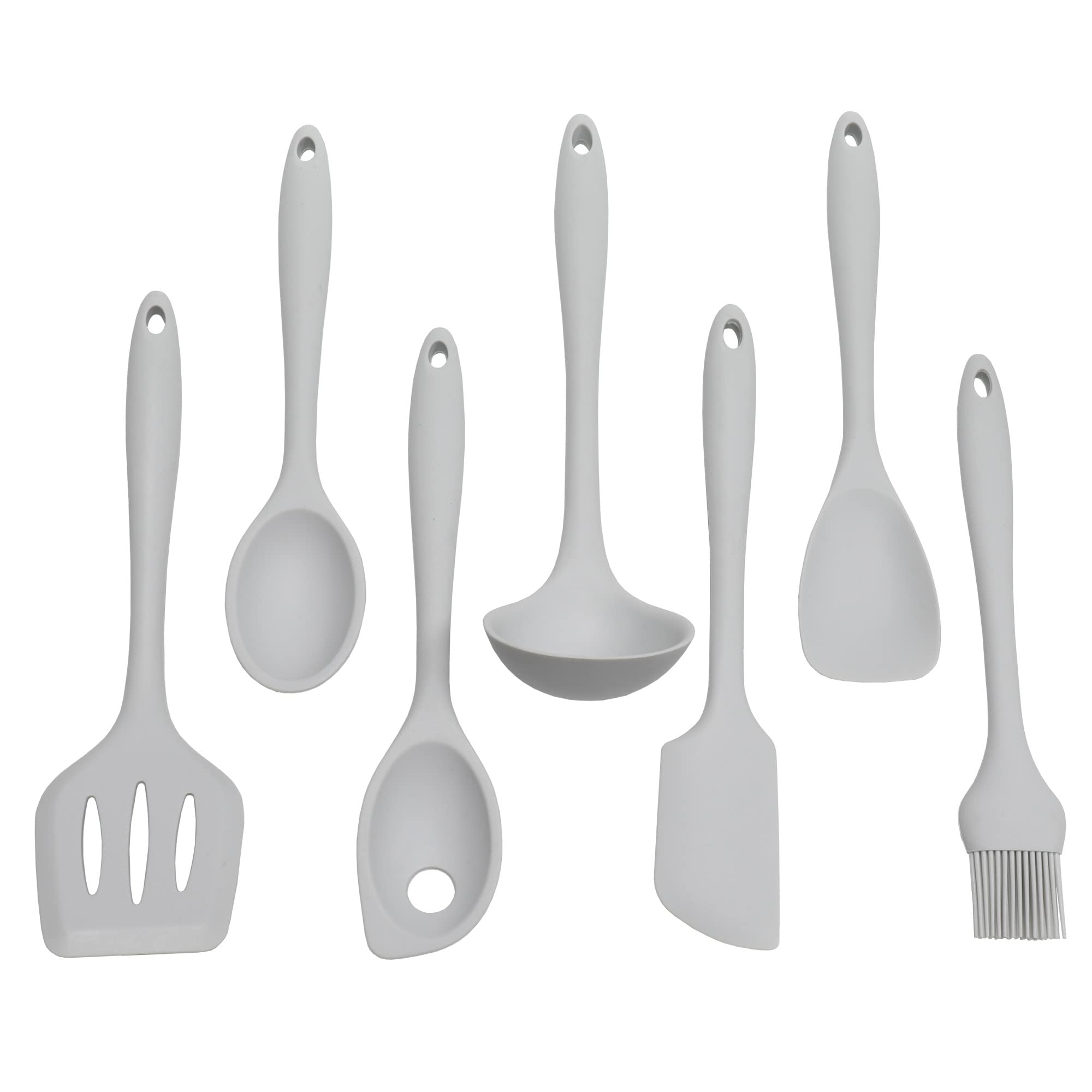 Chef Craft Premium Silicone Basting Spoon, 11 inch, Gray