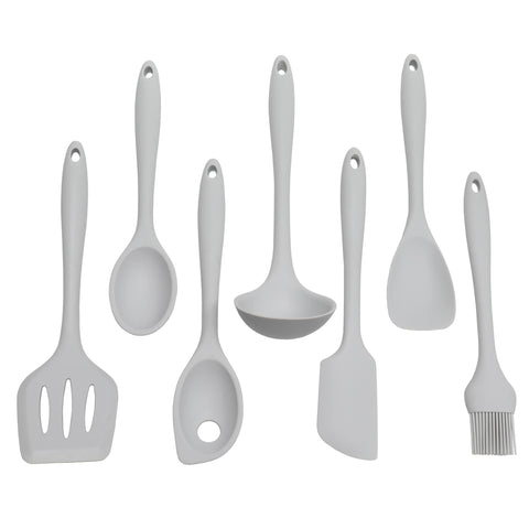Chef Craft Premium Silicone Basting Spoon, 11 inch, Gray