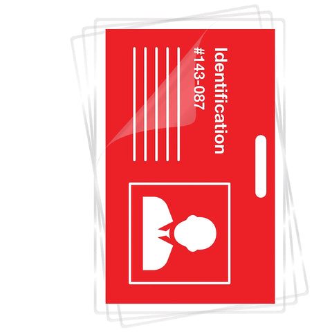 Fellowes Hot Laminating Pouches, ID Tag, Punched, 5 mil, 100 Pack, Clear (52016)