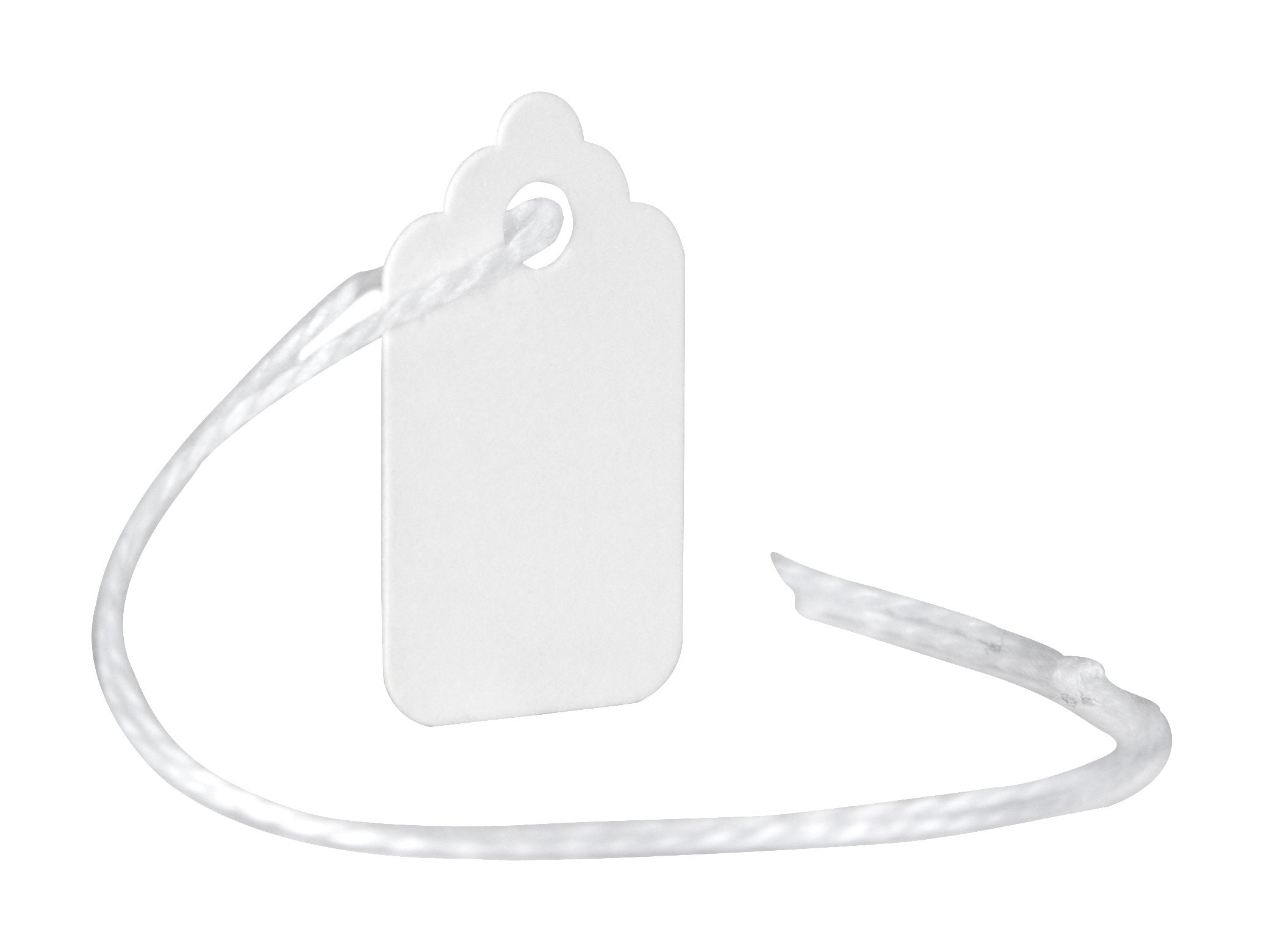 MACO White Strung Merchandise Tags, #1-9/16 x 15/16 Inches, 1000 Per Box (12-211)