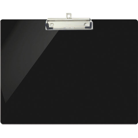 Officemate Recycled Landscape Plastic Clipboard, Black (83050)