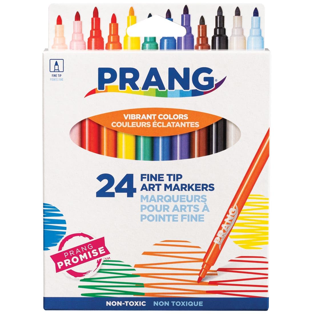Prang Classic Fine Line Art Markers 24-Color Set