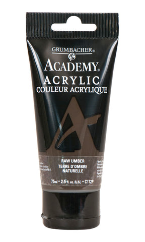 GRUMBACHER Academy Acrylic Paint Color: Raw Umber, Size: 254 oz (C172P)