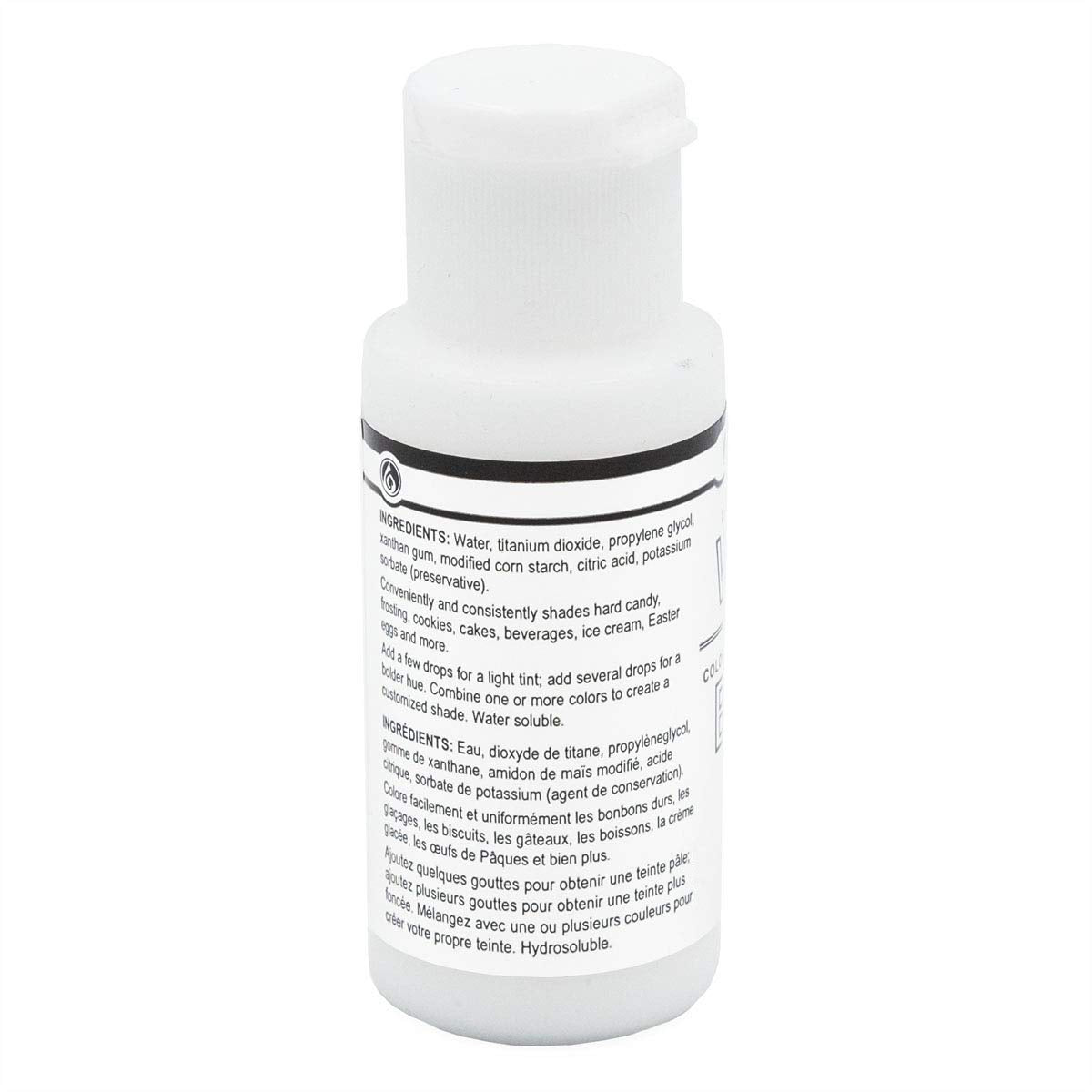 LorAnn White Liquid Food Color, 1 ounce squeeze bottle