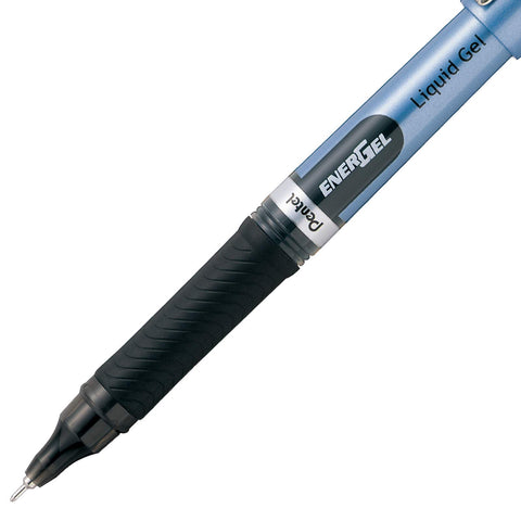 Pentel EnerGel Liquid Gel Pen, 0.5mm, Needle Tip, Black Ink, 2 Pack (BLN25BP2A)