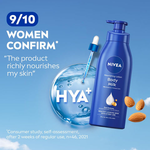 Nivea Nourishing Lotion Body Milk Richly Caring For Very Dry Skin, 400ml
