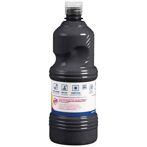Prang Ready-to-Use Tempera Paint, Black, 32 Oz., 1 Count