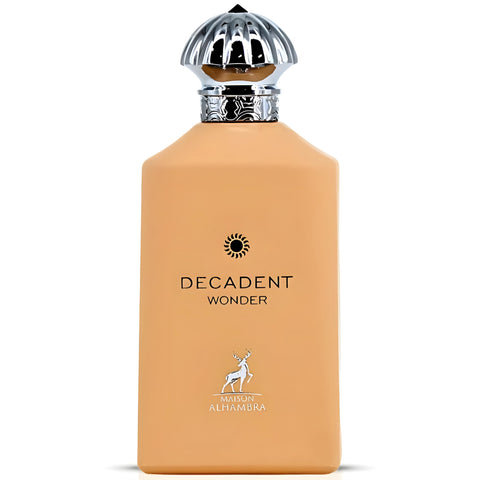 Maison Alhambra Decadent Wonder Eau De Parfum Spray - 100Ml (3.4 oZ), Lively Blend of Citrus, Spice & Floral Elegance with Indulgent Vanilla, Rum & Cocoa Finish, Long-Lasting Fragrance for Women & Men
