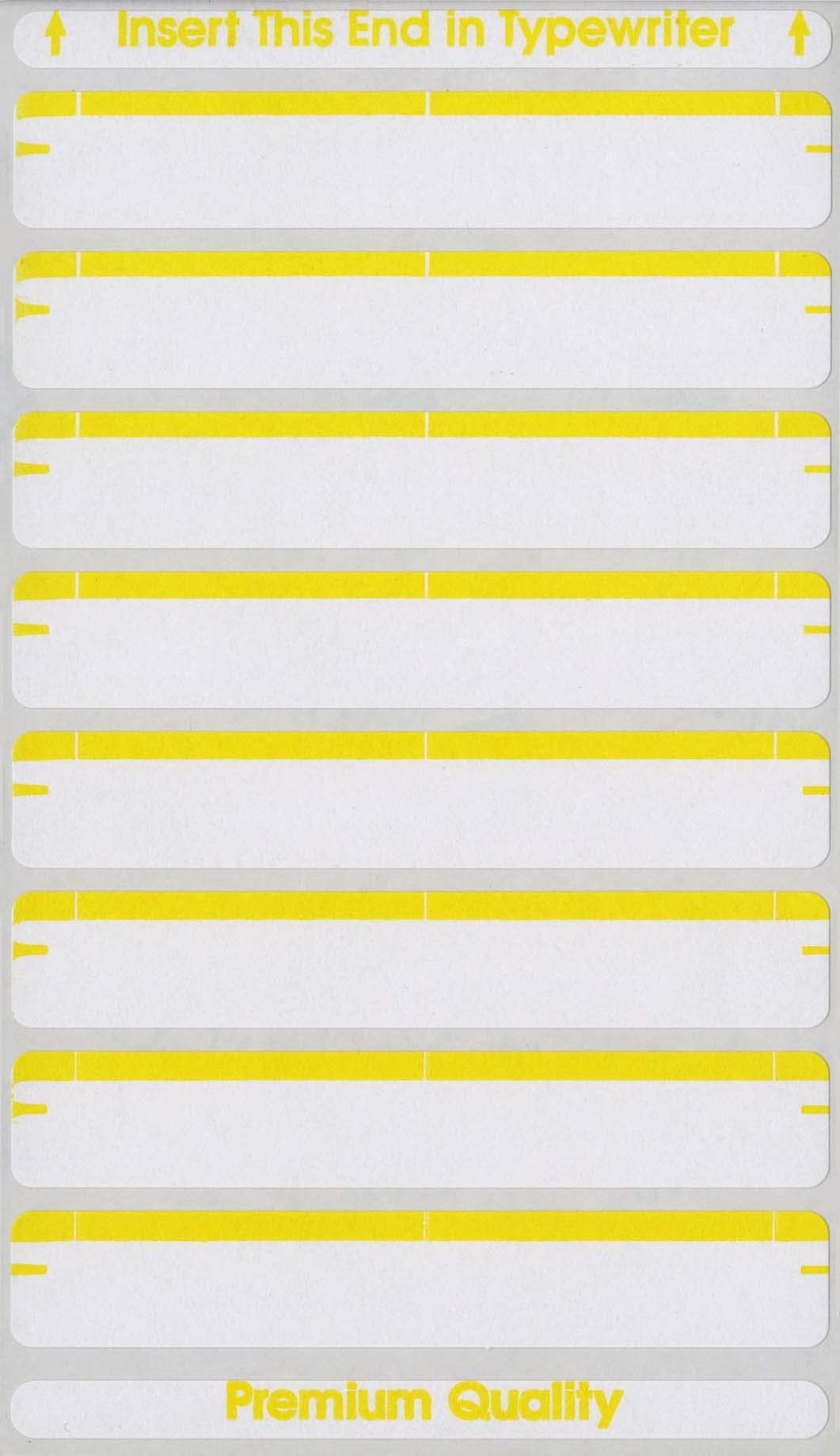 Maco Yellow File Folder Labels, 9/16 x 3-7/16 Inches, 248 Per Box (FF-L3)