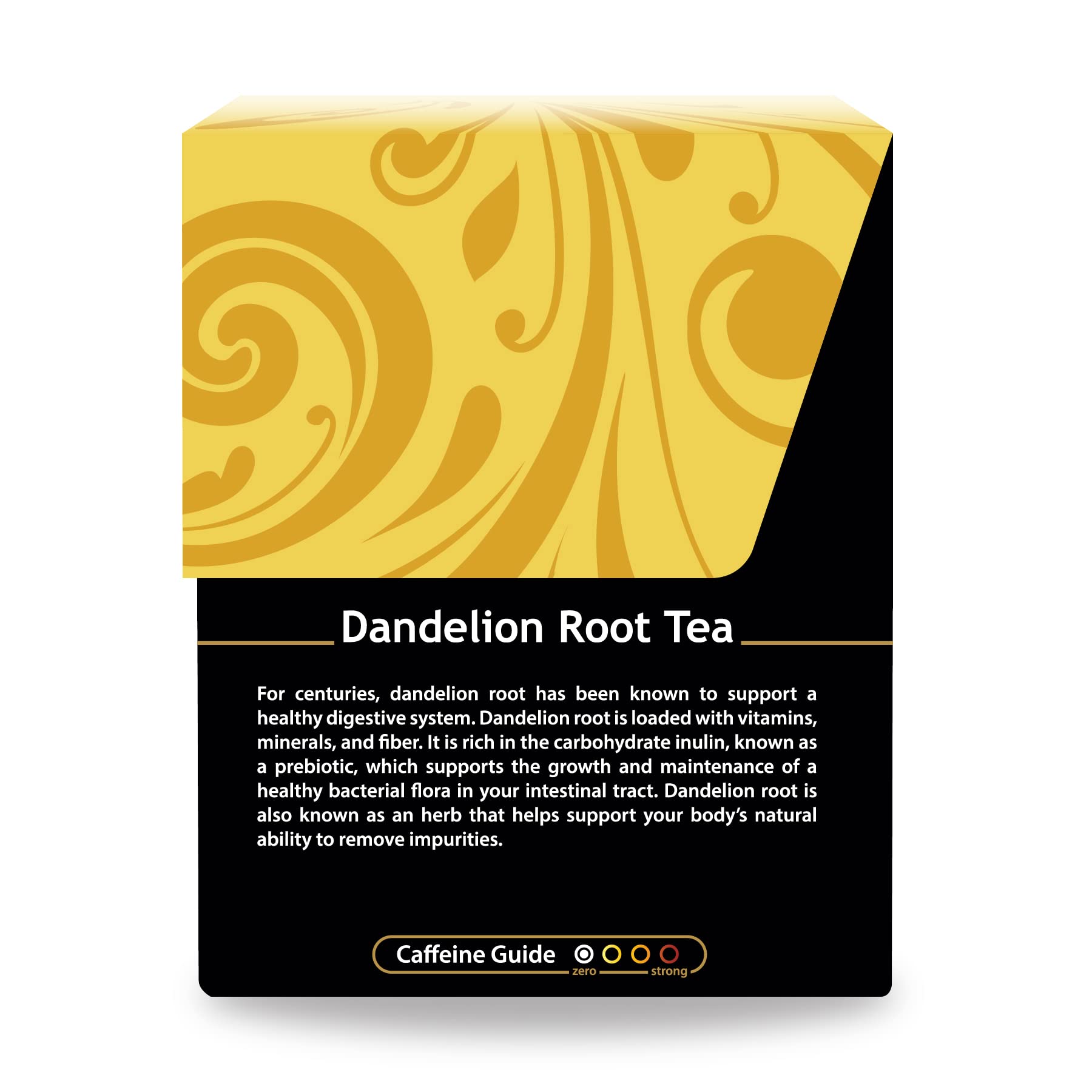 Organic Dandelion Root Tea – 18 Bleach-Free Tea Bags – Caffeine-Free Tea with a Rich, Earthy Taste, Natural Source of Vitamins, Minerals, and Antioxidants, Kosher, GMO-Free
