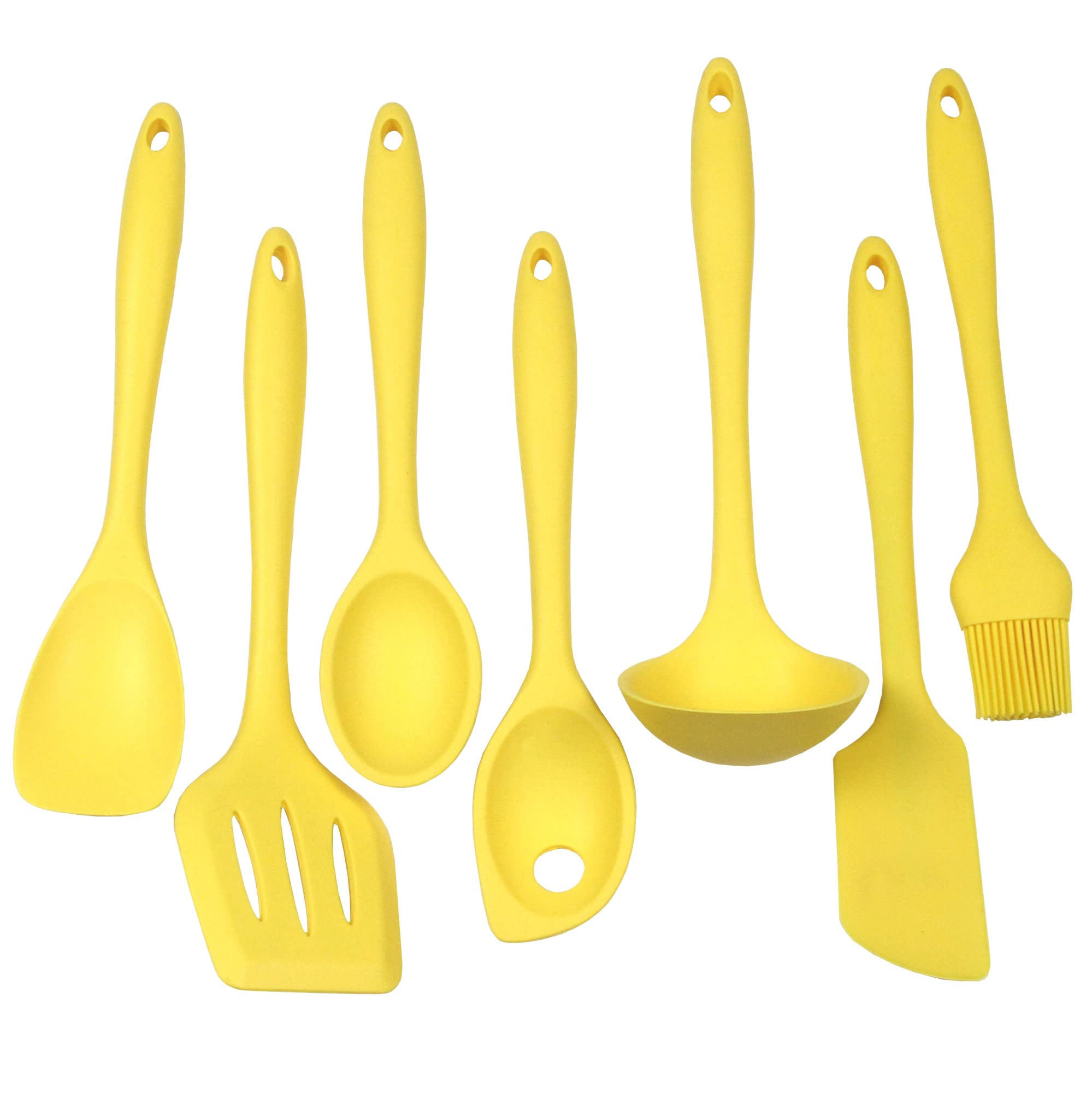Chef Craft Premium Silicone Spoon Spatula, 11.5 inch, Yellow