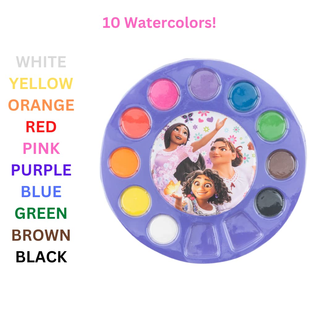 Innovative Designs Disney Encanto Creativity Fun Kids Art Set for Coloring, Painting, and Crafts