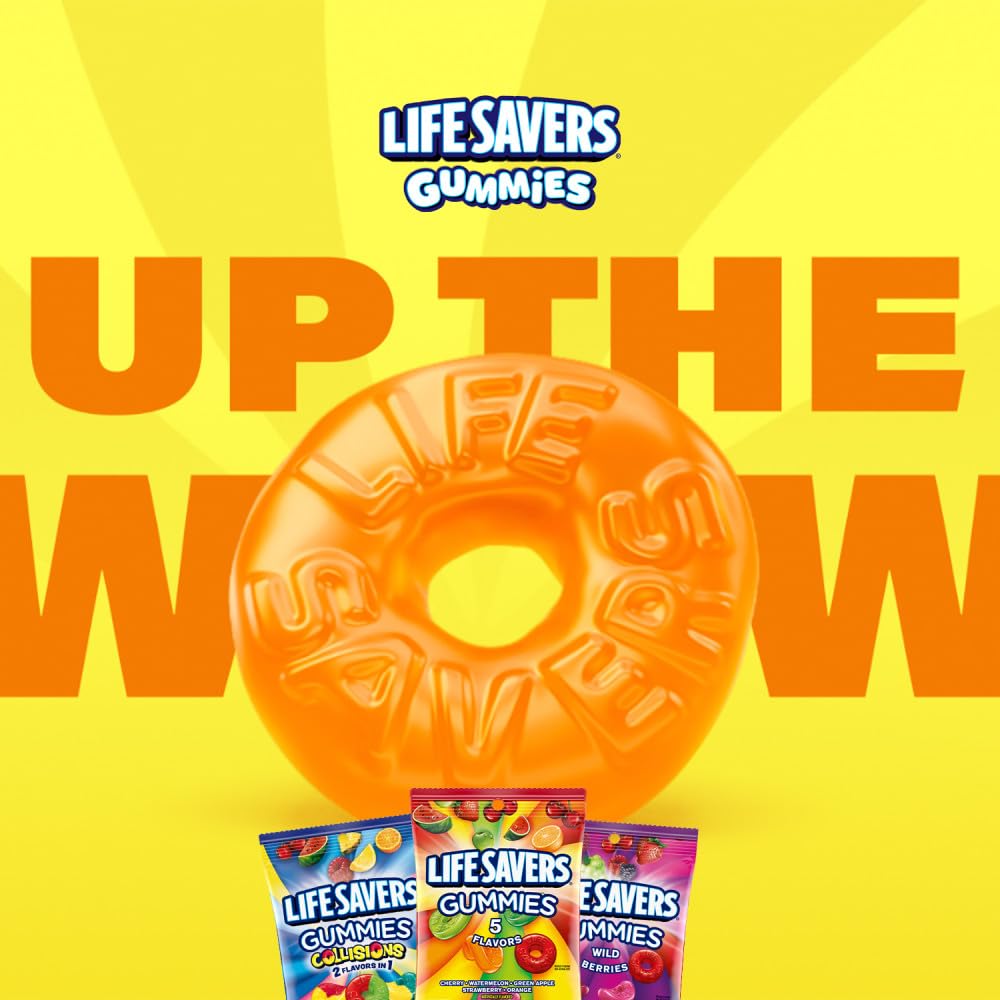 Life Savers Sours Gummies Candy Bag, 7 ounce (Pack of 1)