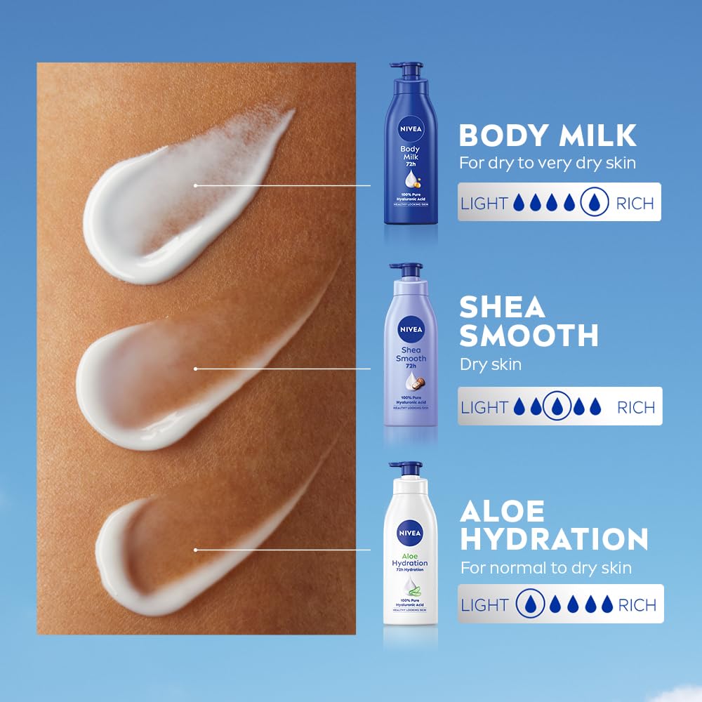 Nivea Nourishing Lotion Body Milk Richly Caring For Very Dry Skin, 400ml