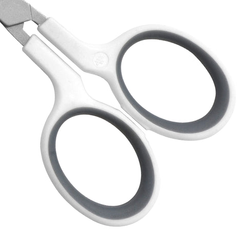 Westcott 4" Embroidery Scissors with Straight Titanium-Bonded Blades for Crafting, Sewing & More (White/Gray)
