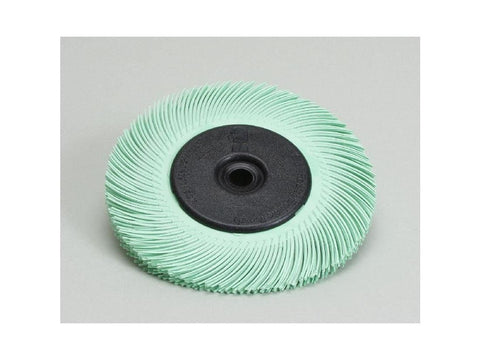 Scotch-Brite Radial Bristle Brush, Aluminum Oxide, 6000 RPM, 6 Diameter x 7/16 Width, 1 Micron (Pack of 1)