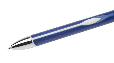BIC Glide Exact Retractable Ball Point Pen, Fine Point (0.7 mm), Blue, Precise Lines For Clean Writing, 3-Count