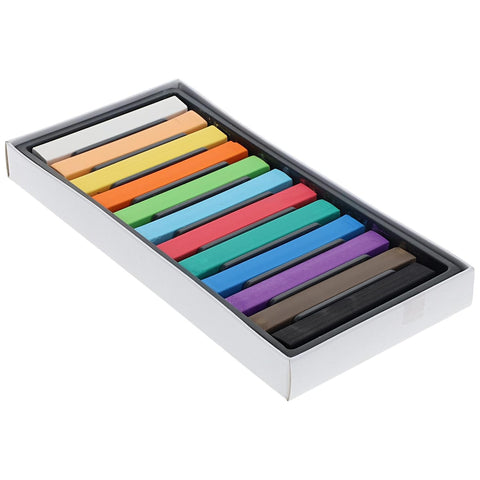 PRO ART Chalk Pastel Set, 12, Vivid Colors