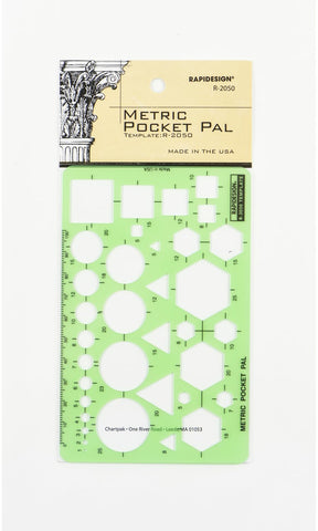 Rapidesign Metric Pocket Pal Template, 1 Each (R2050)