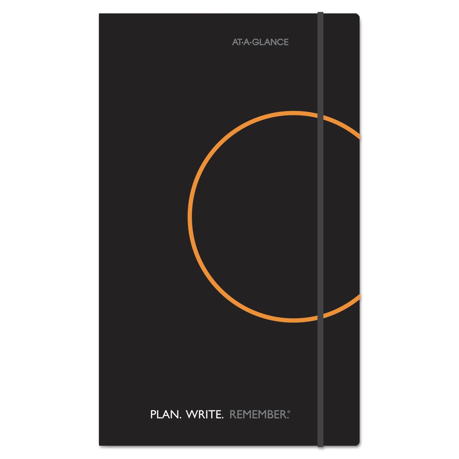 AT-A-GLANCE Plan.Write.Remember. Perfect Bound Planning Notebook, Lined with Monthly Calendars, Undated, 5" x 8 1/4", Black (80612405)