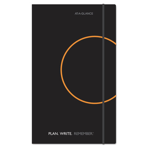 AT-A-GLANCE Plan.Write.Remember. Perfect Bound Planning Notebook, Lined with Monthly Calendars, Undated, 5" x 8 1/4", Black (80612405)