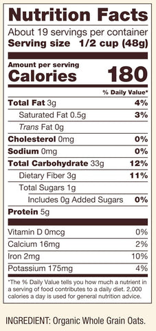 Bob's Red Mill Organic Old Fashioned Rolled Oats, 32oz (Pack of 1) - Non GMO, Whole Grain, Vegan, Kosher