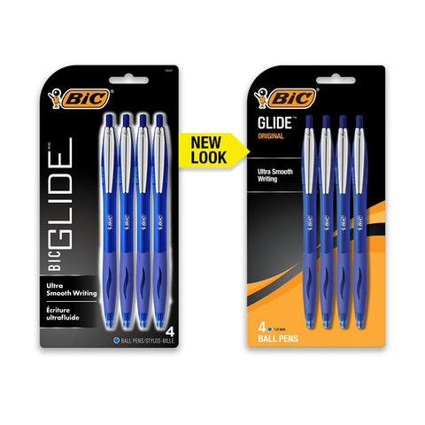BIC Products - BIC - Atlantis Ballpoint Retractable Pen, Blue Ink, Medium, 4 per Pack - Sold As 1 Pack - Smooth, scratch-free writing. - Soft cushion grip gives you great no-slip comfort. -
