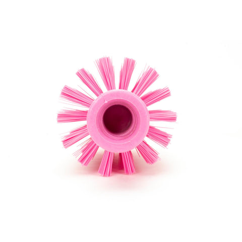 SPARTA Plastic Multi-Purpose Valve Brush, Pipe Brush, Round Brush with Polyester Bristles, Color Coded for Commercial Cleaning, Kitchen, Restaurant, Bathroom, 5.9 X 3 X 5.9 Inches, Pink