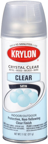 Krylon K05131307 ColorMaster Acrylic Crystal Clear, Satin, Clear, 11 oz.