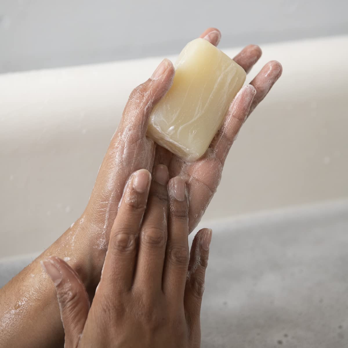 ATTITUDE Body Soap Bar, Natural Origin, Protects and Softens Dry Skin, Coconut & Olive Oils, For men and Women, EWG Verified & Vegan, Herbal Musk, 4 Oz