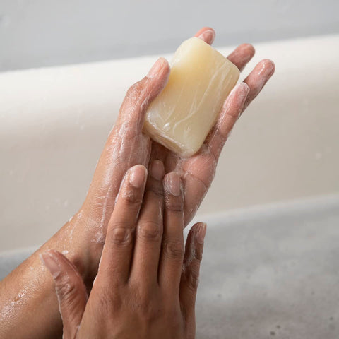 ATTITUDE Body Soap Bar, Natural Origin, Protects and Softens Dry Skin, Coconut & Olive Oils, For men and Women, EWG Verified & Vegan, Herbal Musk, 4 Oz