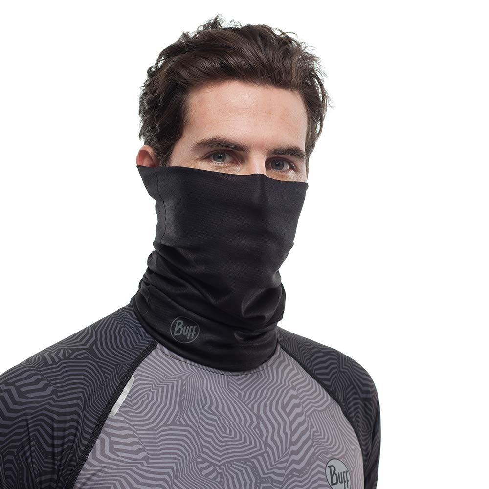 BUFF CoolNet UV Neck Gaiter, Black, Adult Size