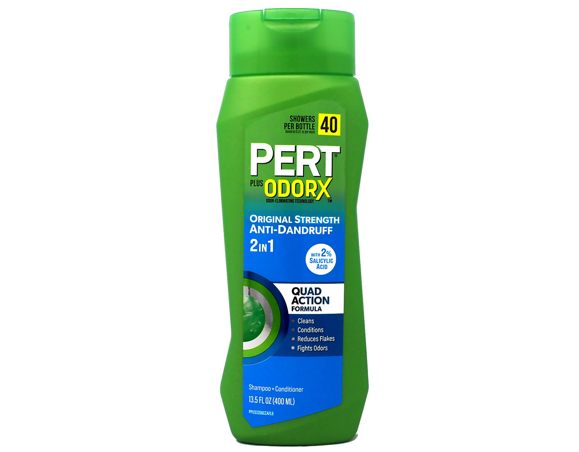 Pert Anti-Dandruff 2 in 1 Shampoo and Conditioner - Advanced Shampoo Conditioner with 2 Percent Salicylic Acid - Dandruff Shampoo with Zinc - 13.5 oz