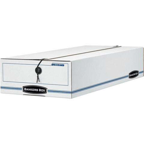 Bankers Box LIBERTY Check and Form Boxes, Standard Set-Up, String and Button, 9 x 23 x 4 Inches, Case of 12, (00002)