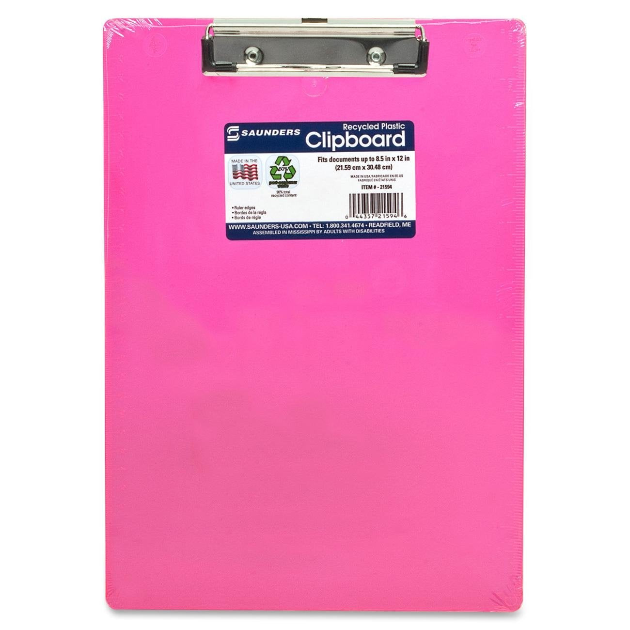 Saunders Memo Size Recycled Clipboard