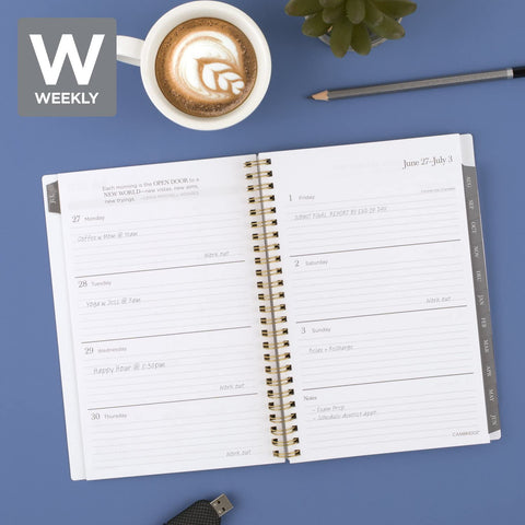 Cambridge 2022-2023 Planner, Weekly & Monthly Academic, 5-1/2" x 8-1/2", Small, Della (1618-200A)