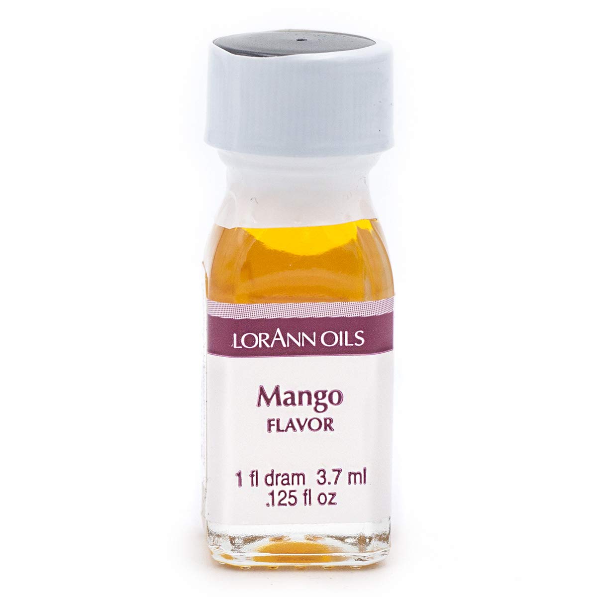 LorAnn Oils Super Strength Flavoring - Used For Candy Making, Flavoring, Baking, Hard Candy, & Flavor Oils - Bold, Natural Flavors 4X Stronger Than Extracts - Mango, Pack of 2, 0.125 fl oz