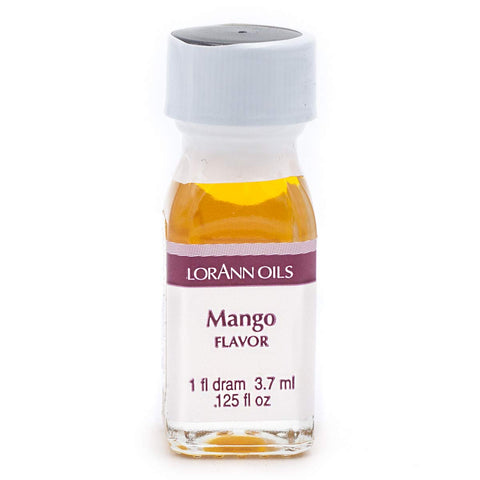 LorAnn Oils Super Strength Flavoring - Used For Candy Making, Flavoring, Baking, Hard Candy, & Flavor Oils - Bold, Natural Flavors 4X Stronger Than Extracts - Mango, Pack of 2, 0.125 fl oz
