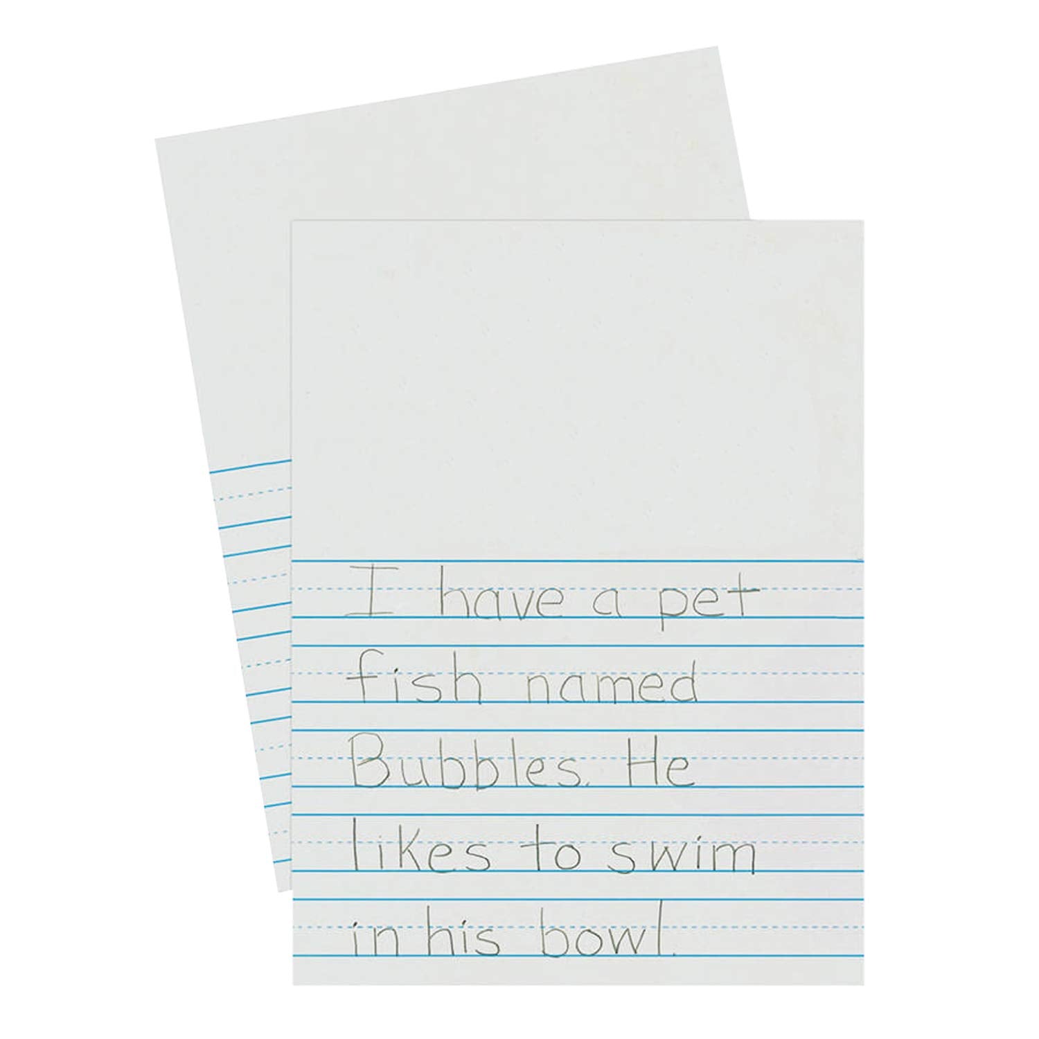 Pacon 2656 Newsprint Handwriting Paper, Picture Story, 7/8" x 7/16" x 7/16" Ruled 9" x 12", Ruled Short, 500 Sheets