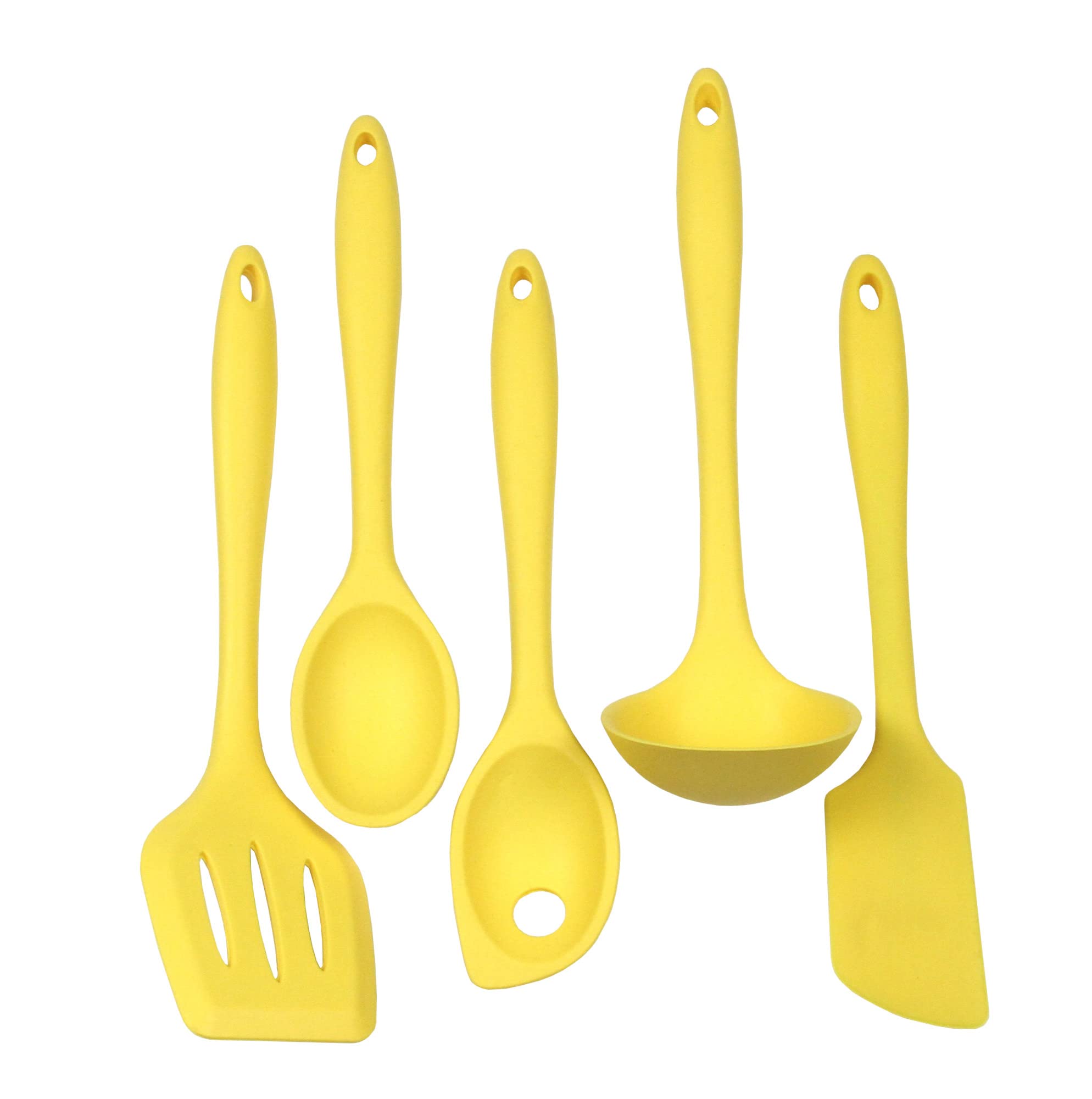 Chef Craft Premium Silicone Basting Spoon, 11", Yellow