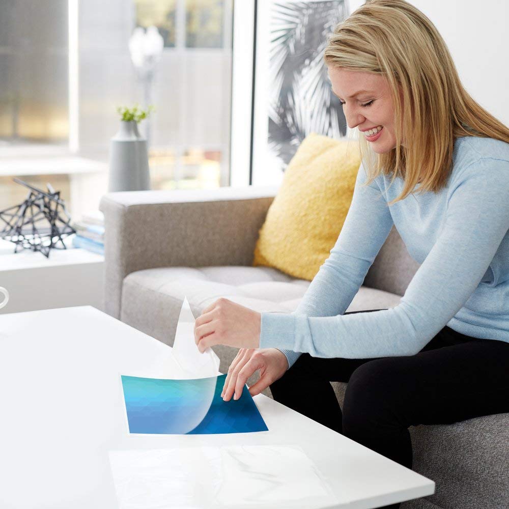 GBC Laminating Sheets, Self Adhesive Pouches, Repositionable, 4" x 6" Photo Size, 8 Mil, SelfSeal NoMistakes, 5 Pack(3747199)