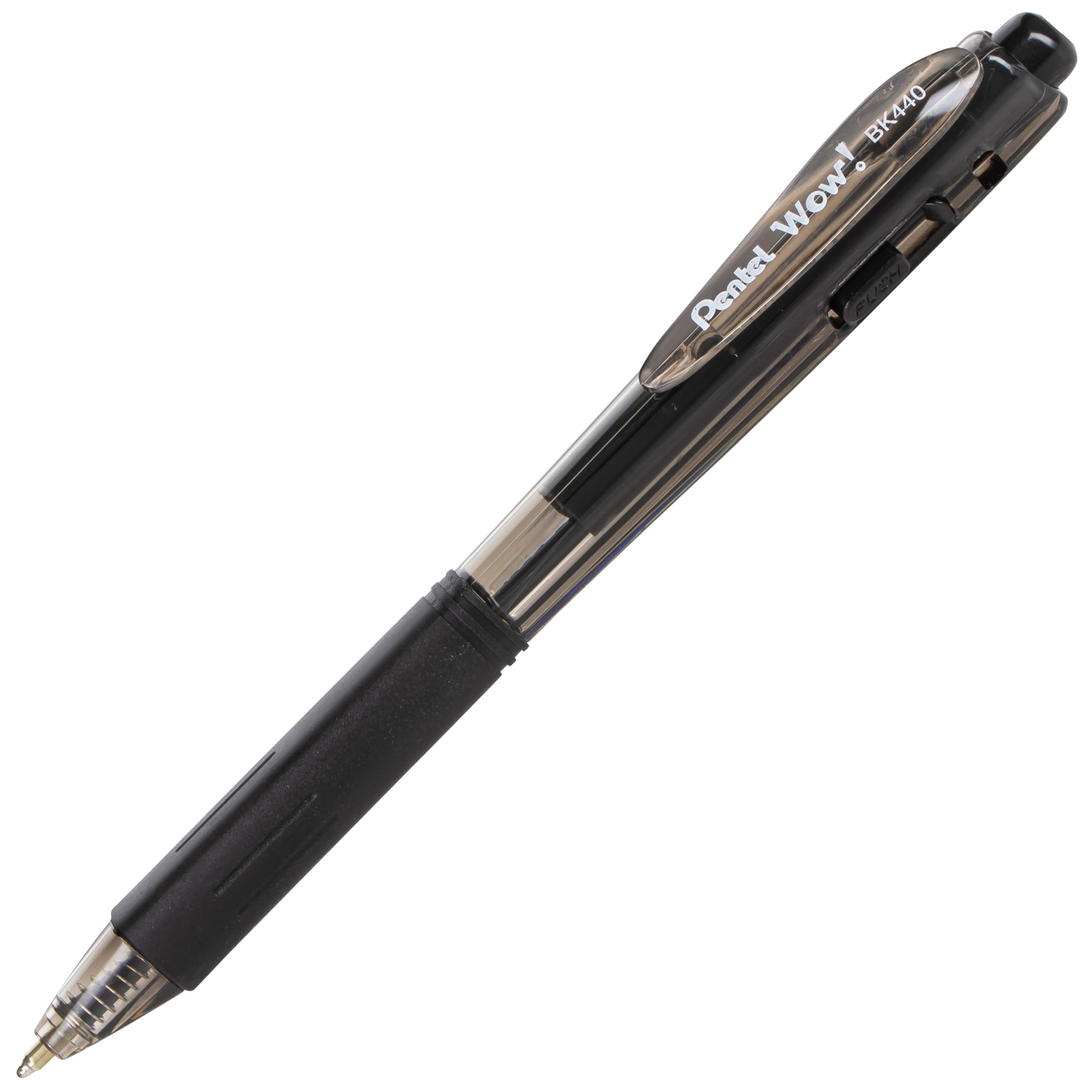 Pentel Wow! Retractable Ballpoint Pens, Medium Line, Assorted Ink, Pack of 4 (BK440BP4M1)