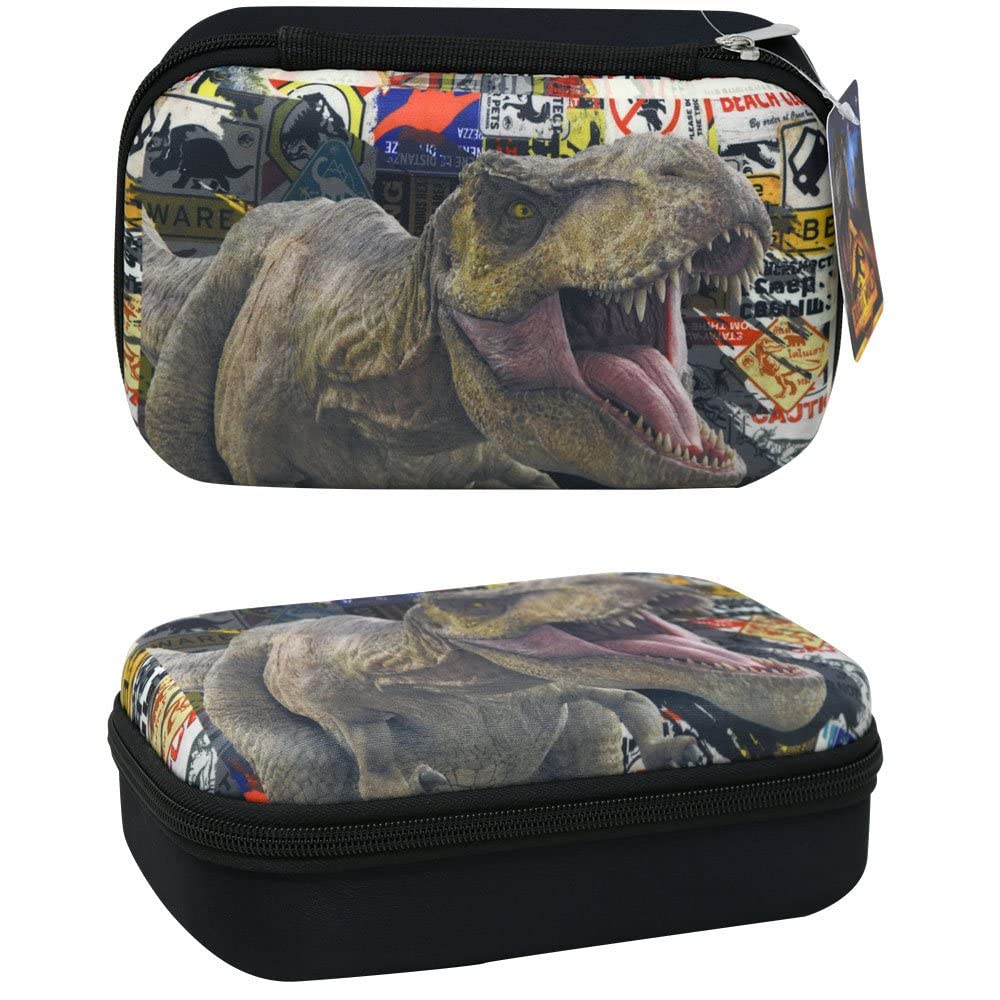 United Pacific Designs 712465JW: Jurassic World Molded Eva Pencil Case, Black, Small