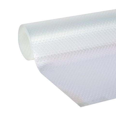 Duck EasyLiner Clear Classic Shelf Liner - Durable Non Adhesive Fridge Liner - Easy to Install & Clean - Kitchen Liner Mat for Fridge Shelves - Food Safe Removable Shelf Liner - 12in. x 6ft. - Clear
