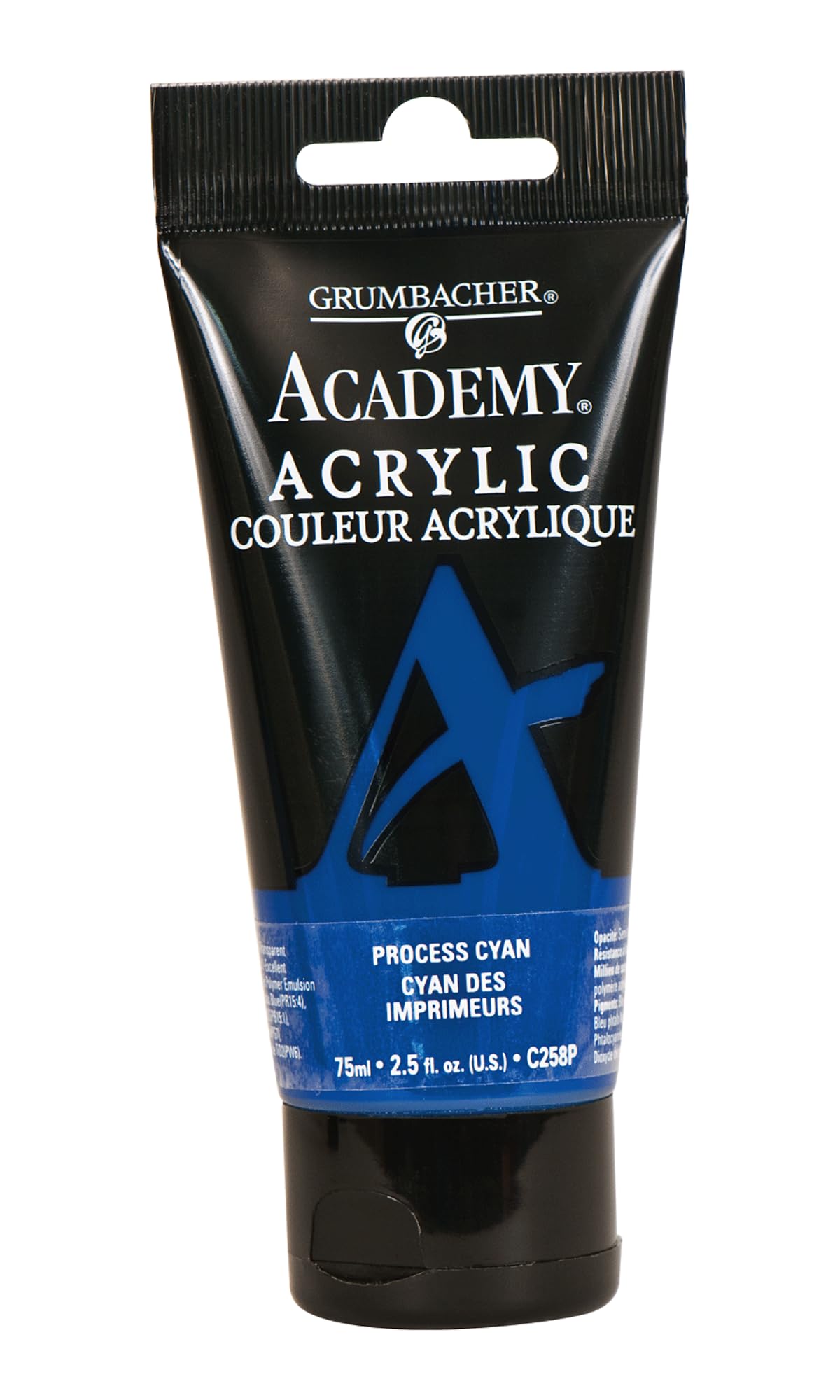 GRUMBACHER Academy Acrylic Paint Size: 254 oz, Process Cyan (C258P)