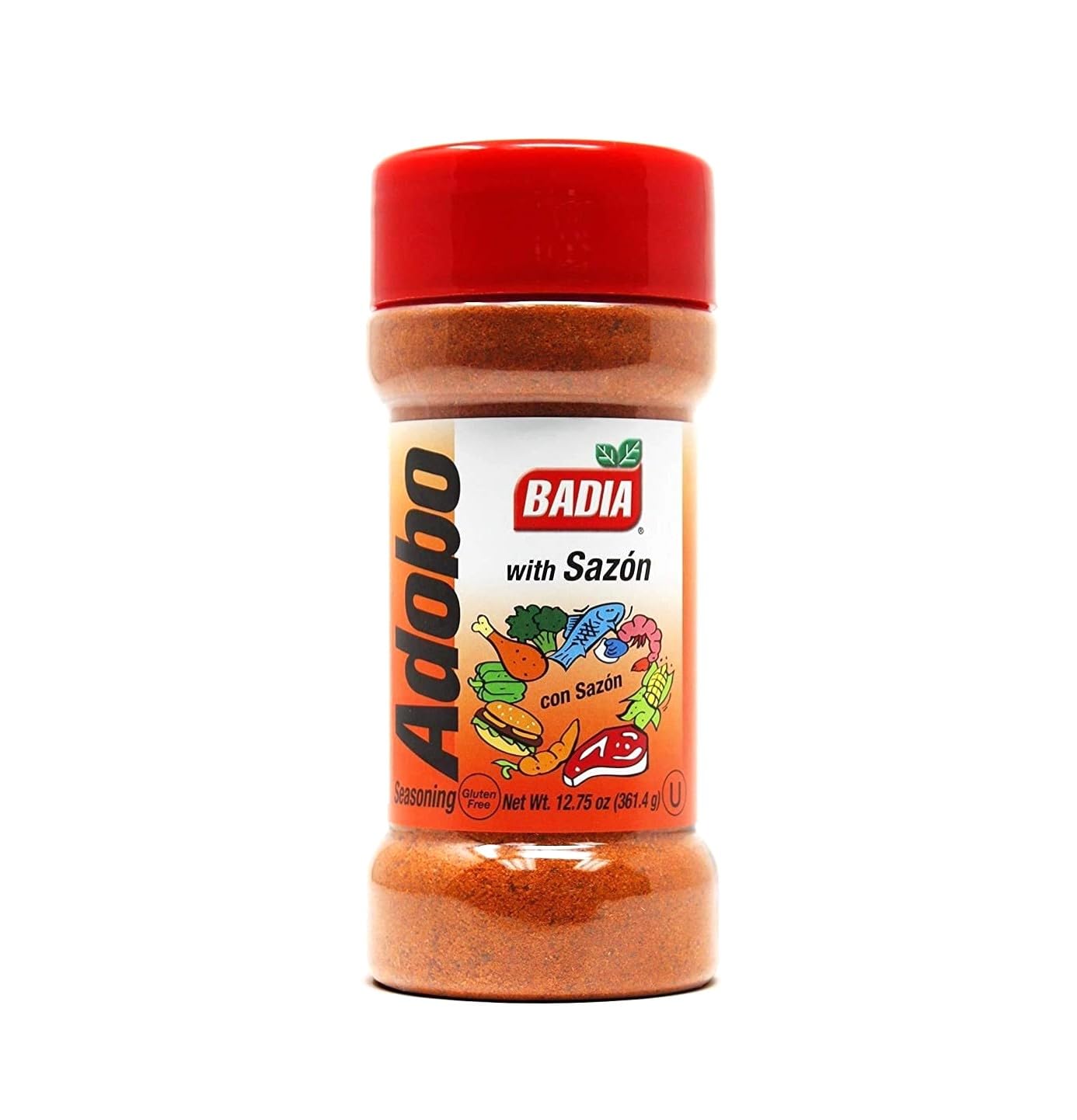 Badia Adobo with Sazon (Adobo con Sazon) All Purpose Seasoning, 12.75 oz – Flavorful Latin Blend for Meats, Rice & Everyday Cooking