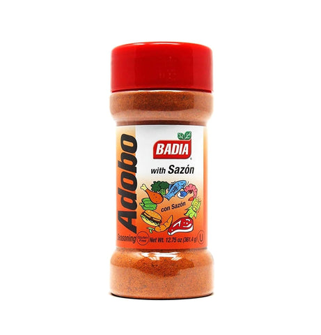 Badia Adobo with Sazon (Adobo con Sazon) All Purpose Seasoning, 12.75 oz – Flavorful Latin Blend for Meats, Rice & Everyday Cooking